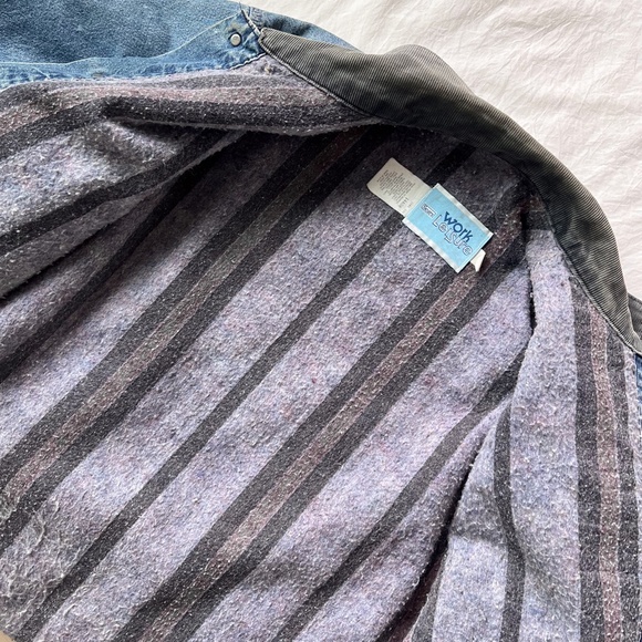 True Vintage 60's Sears Blanket Lined Denim Chore Trucker Jacket USA - Picture 5 of 9